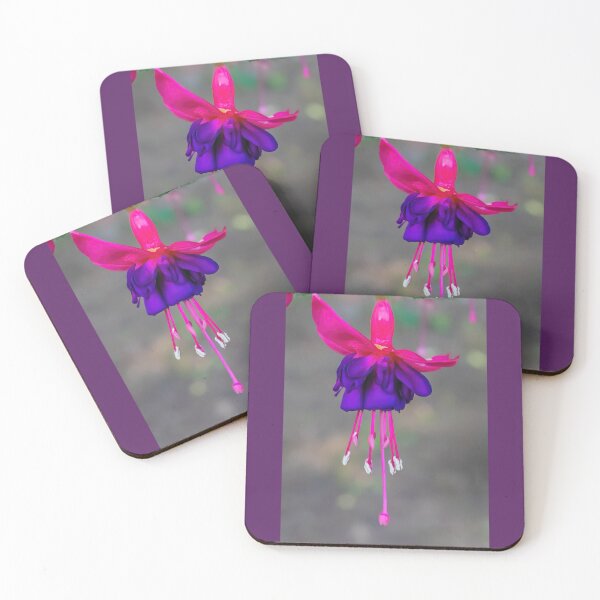 Item preview, Colorful Purple and Pink Fuchsia Blossom designed and sold by LINDA MCKUSICK.