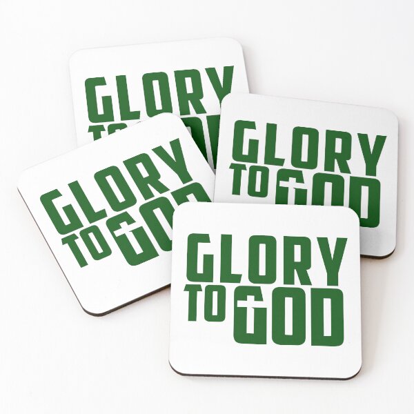 Item preview, Glory To God with cross green designed and sold by Christian Apparel, Decor and More.