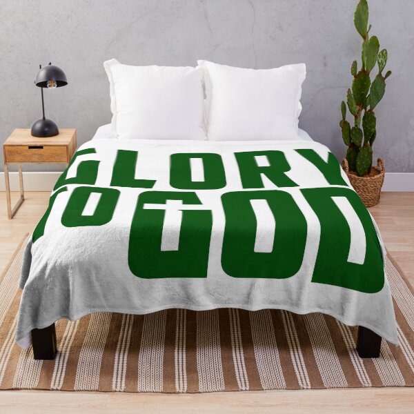 Item preview, Glory To God with cross green designed and sold by Christian Apparel, Decor and More.