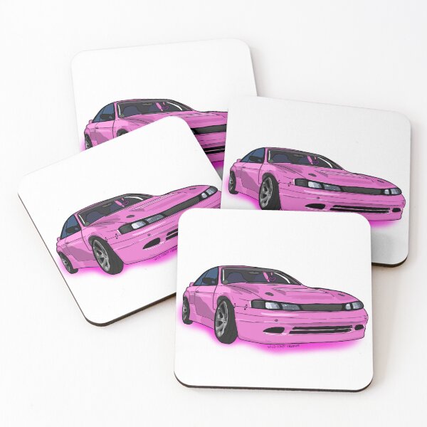 Item preview, Pink Nissan - JDM Art designed and sold by Wild Coast Creative.