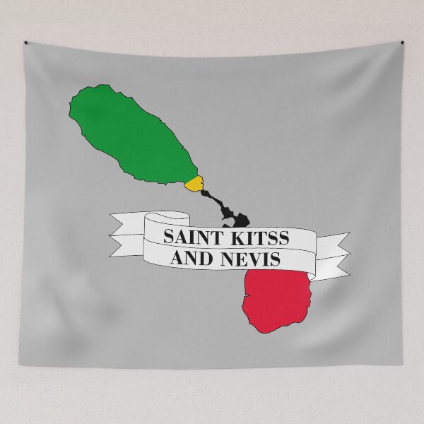 Item preview, Flag map of Saint Kitts and Nevis designed and sold by visual adventures.