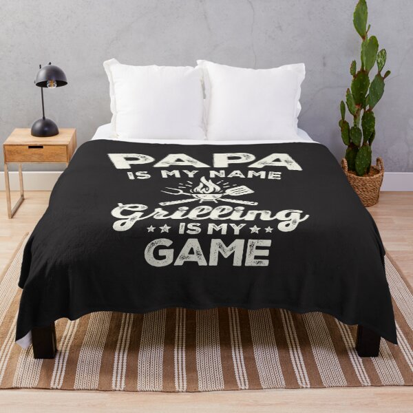 Item preview, Papa Is My Name Grilling Is My Game Funny BBQ Dad designed and sold by cidolopez.
