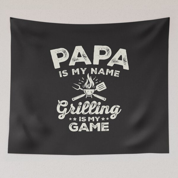 Item preview, Papa Is My Name Grilling Is My Game Funny BBQ Dad designed and sold by cidolopez.