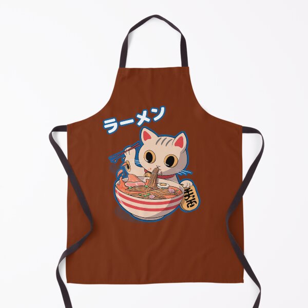 Item preview, Cute Kawaii Cat Eating Raman Soup Noodles designed and sold by AKreation.