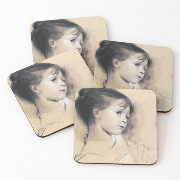Item preview, Annerl Annie – Gustav Klimt’s 1885 Portrait Study in Memory and Movement designed and sold by EmeraldeaArt.