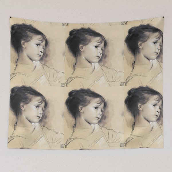 Item preview, Annerl Annie – Gustav Klimt’s 1885 Portrait Study in Memory and Movement designed and sold by EmeraldeaArt.