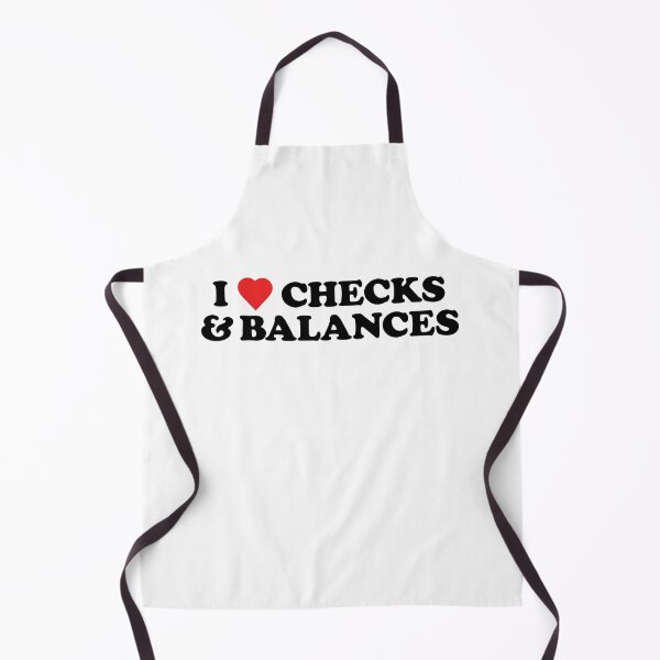 Item preview, I Heart Checks & Balances (black) designed and sold by Artcop's T-Shirt Emporium.