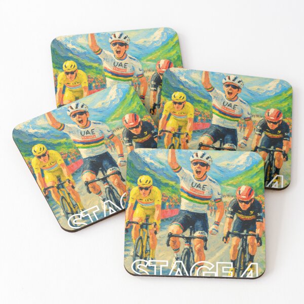 Item preview, Pogačar Tour de France 2025 – Stage 4 Sprint Win designed and sold by tonyknott.