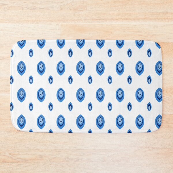 Item preview, Blue and White Eye Pattern Seamless Repeat designed and sold by Sharon Schwalbe.