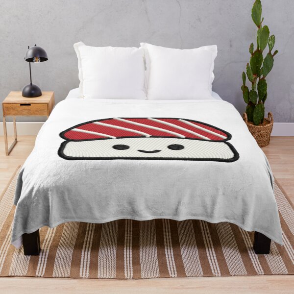 Item preview, Embroidered-Style Puni Sushi – Cute Japanese Stitch Art designed and sold by YOKOSUKATARO.