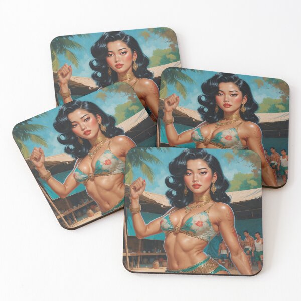 Item preview, Thai Pin-Up Kickboxing Queen designed and sold by elissiart.