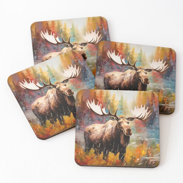 Item preview, Moose motif tshirt designed and sold by Minerbetter.
