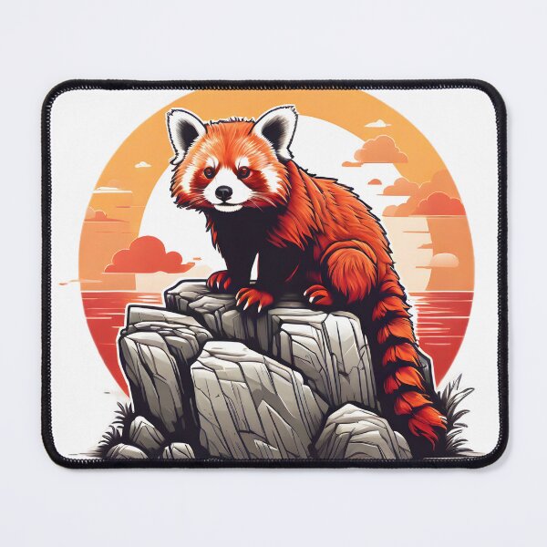 Item preview, red panda on the cliffs designed and sold by Karaz's Animal Kingdom.