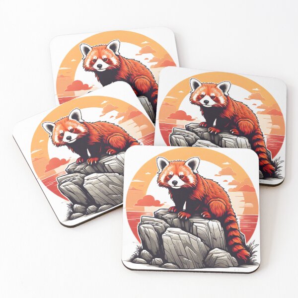 Item preview, red panda on the cliffs designed and sold by Karaz's Animal Kingdom.