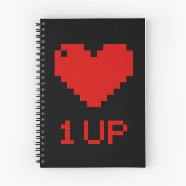 Item preview, 1UP Heart Pixel Art - Retro Gaming Love Extra Life Power Up designed and sold by CreativeVisionsHub.