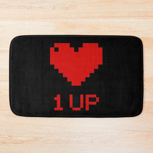 Item preview, 1UP Heart Pixel Art - Retro Gaming Love Extra Life Power Up designed and sold by CreativeVisionsHub.