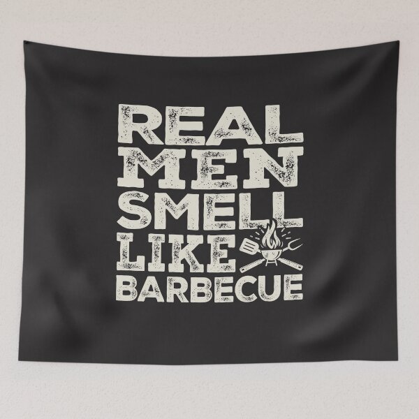 Item preview, Real Men Smell Like Barbecue Funny BBQ Pitmaster designed and sold by cidolopez.