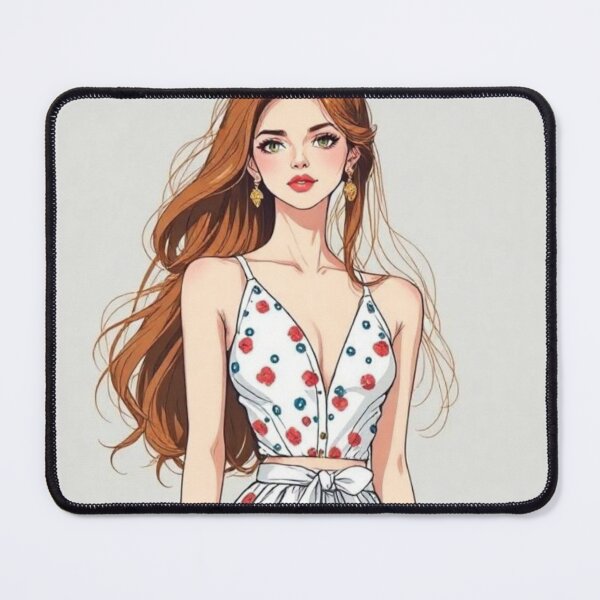 Item preview, a drawing of a woman in a polka dot dress,  designed and sold by B.P.Fashion.