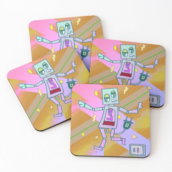 Item preview, Battery-depleted Robot 4-1 designed and sold by AkiCreatures.