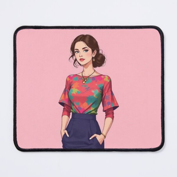 Item preview, a woman standing in front of a pink backgroun designed and sold by B.P.Fashion.