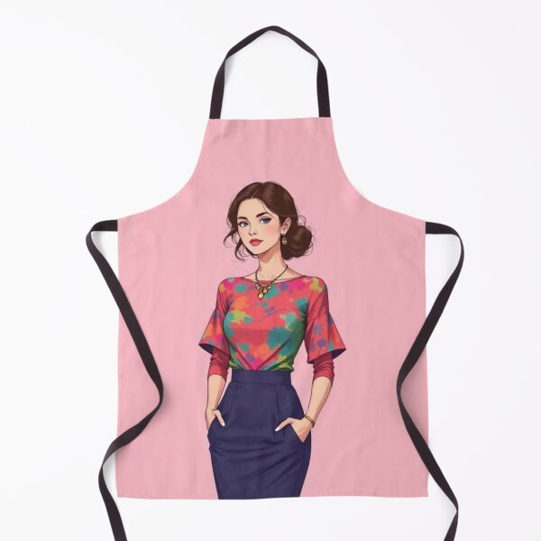Item preview, a woman standing in front of a pink backgroun  designed and sold by B.P.Fashion.