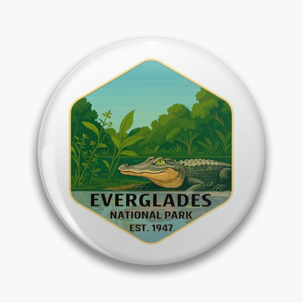 Item preview, Everglades National Park Retro Swamp Wildlife Sticker designed and sold by Ismeal Von.