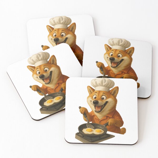 Item preview, Shiba Inu Breakfast Chef – Funny Cooking Dog with Realistic Fur designed and sold by MuscleCarTs.
