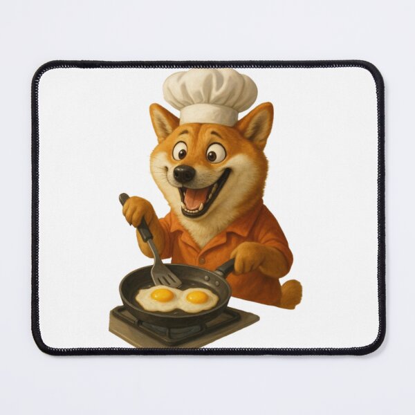 Item preview, Shiba Inu Breakfast Chef – Funny Cooking Dog with Realistic Fur designed and sold by MuscleCarTs.