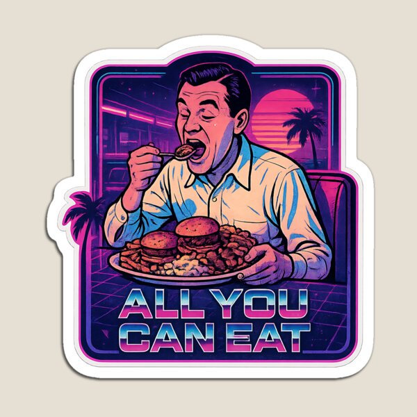 Item preview, All You Can Eat designed and sold by Throwback Trends.