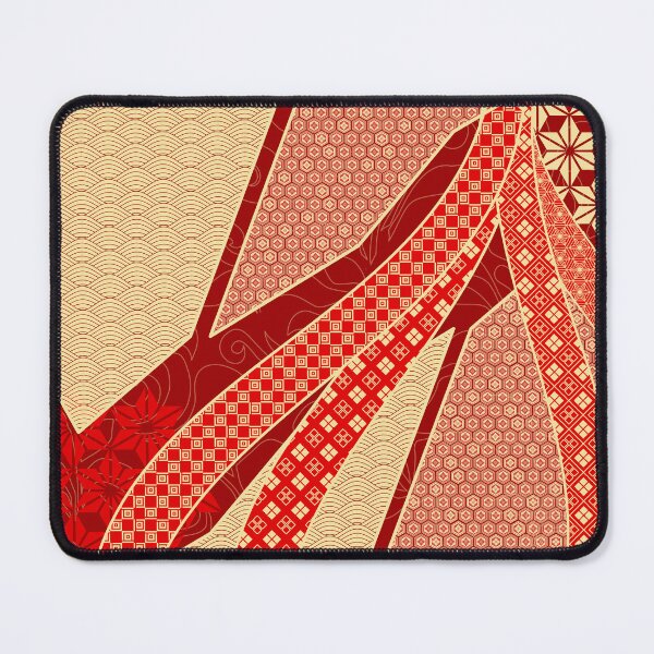 Item preview, Ribbon Mix Pattern Golden Red designed and sold by urrin DESIGN.