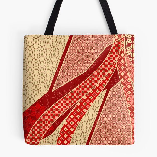 Item preview, Ribbon Mix Pattern Golden Red designed and sold by urrin DESIGN.