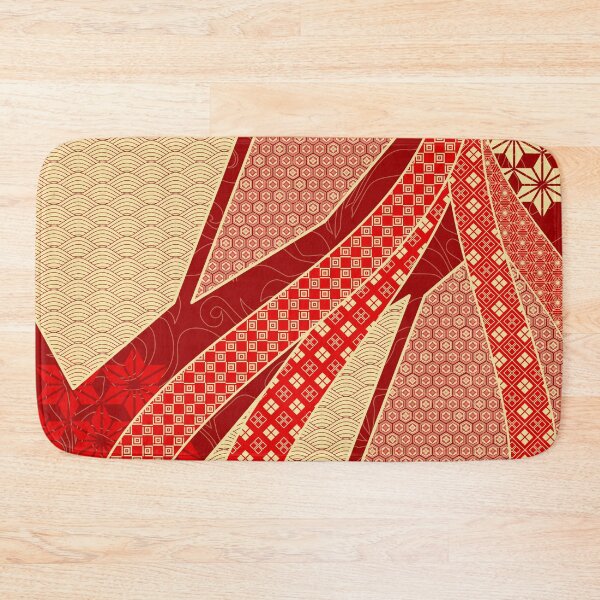 Item preview, Ribbon Mix Pattern Golden Red designed and sold by urrin DESIGN.