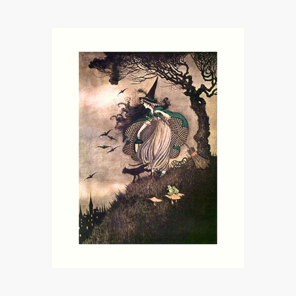 Item preview, The Little Witch - Ida Rentoul Outhwaite designed and sold by forgottenbeauty.