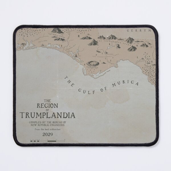 Item preview, Trumplandia Vintage Fantasy Political Map designed and sold by Guerrilla-Dx.