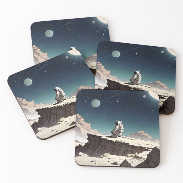 Item preview, Lonely Astronaut Distant Planet Cosmic Dreamscape designed and sold by Ledsor.