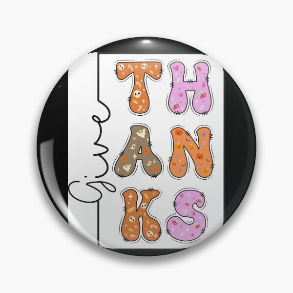 Item preview, Give Thanks Halloween Candy Patchy Letters designed and sold by facegm.