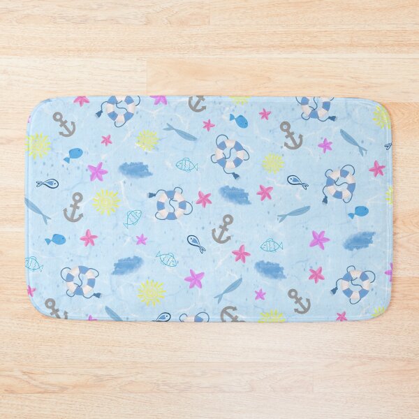Item preview, Nautical Summer Vibes – Ocean Pattern with Anchor & Sun⚓️☀ designed and sold by Mira.Made.