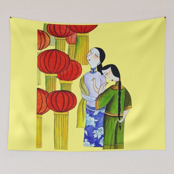 Item preview, Colourful Chinese art -2 people  designed and sold by Andykinoz.