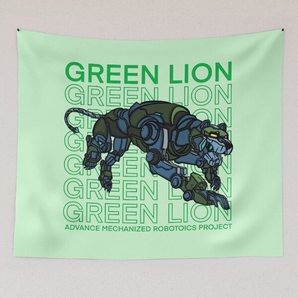 Item preview, Low Poly Project - Green Lion designed and sold by giftmones.