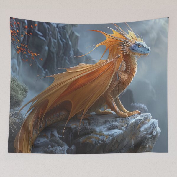 Item preview, The Azure-Eyed Ridge Guardian designed and sold by bloorose.