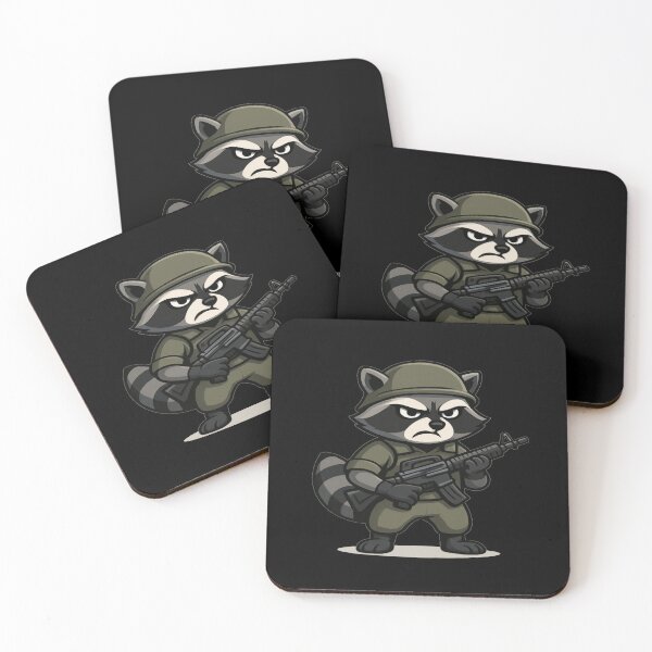 Item preview, Tactical raccoon designed and sold by YourFavBuddy.