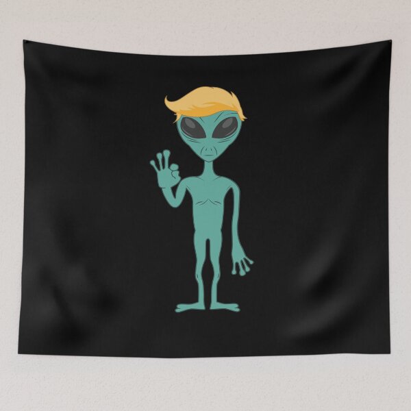 Item preview, Department Of Space Force Trump Hair Alien UFO designed and sold by shoppzee.