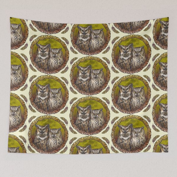 Item preview, Two Owls  designed and sold by artmuvz.