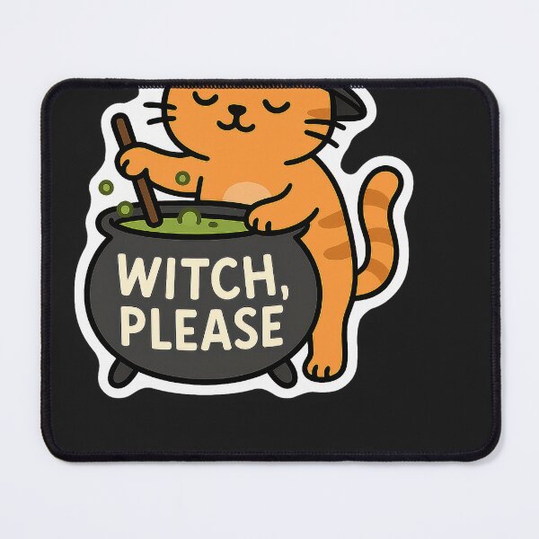 Item preview, Halloween Witch Animal Stickers designed and sold by cawtoon.