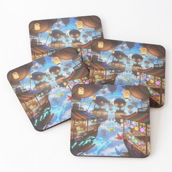 Item preview, Anime's Floating Market in the Clouds designed and sold by WeebWorkz.