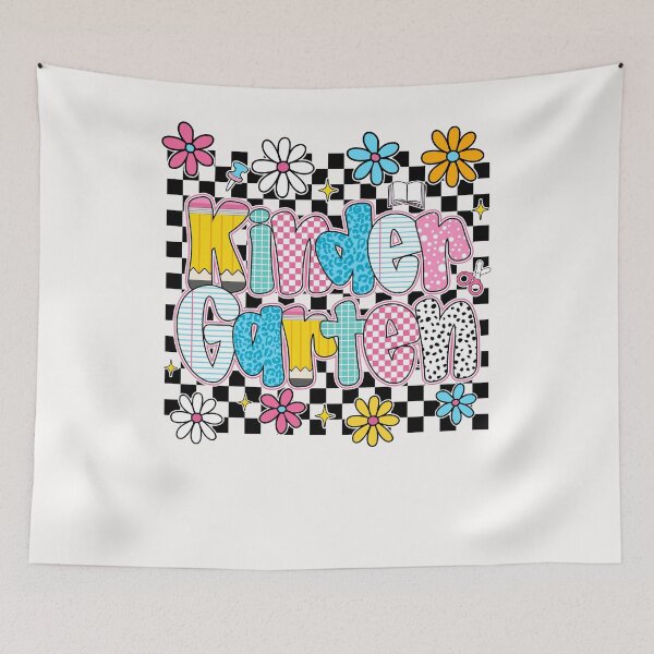 Item preview, KINDER GARTEN  Mix Print Pencil Pattern Back to School Girl designed and sold by cawtoon.