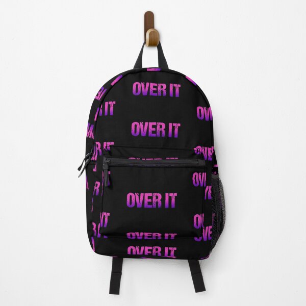 Item preview, Over It in Dark Pink Grunge Typography designed and sold by Memes N Lore .