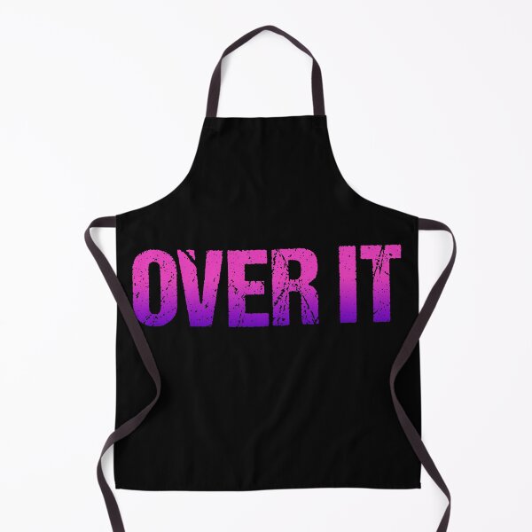 Item preview, Over It in Dark Pink Grunge Typography designed and sold by Memes N Lore .