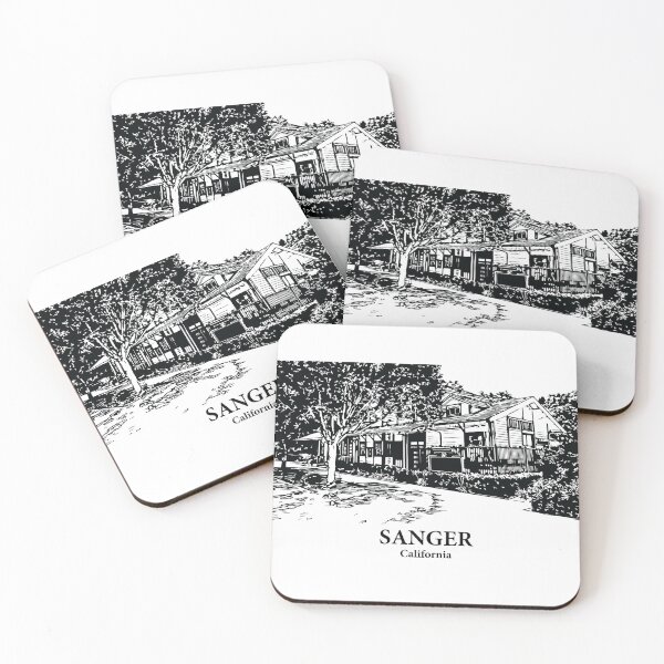 Artikelvorschau, Sanger - Kalifornien entworfen und verkauft von Lakeric Cityscapes.