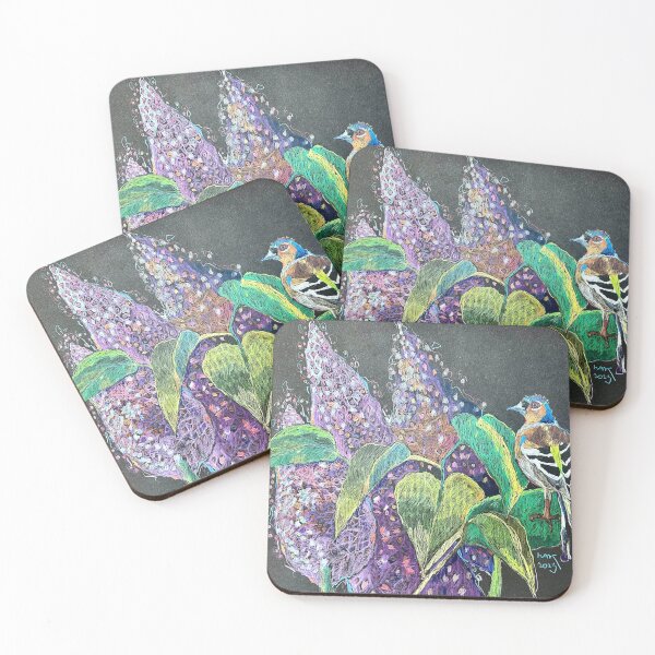 Item preview, Chaffinch in lilacs designed and sold by junehog.